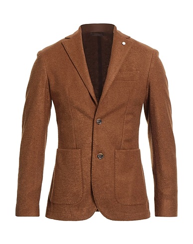 LUIGI BIANCHI Mantova Blazer Brown 54% Acrylic, 24% Mohair wool, 22% Polyester