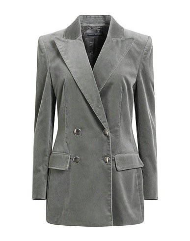 ALBERTA FERRETTI Blazer Sage green 99% Cotton, 1% Elastane