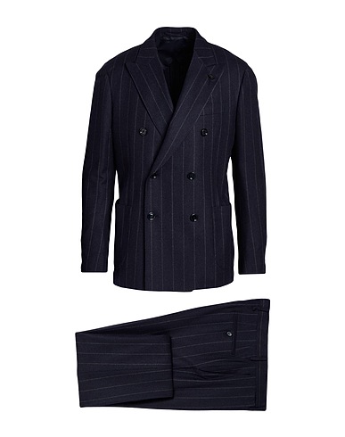 LARDINI Suits Midnight blue 98% Wool, 2% Cashmere