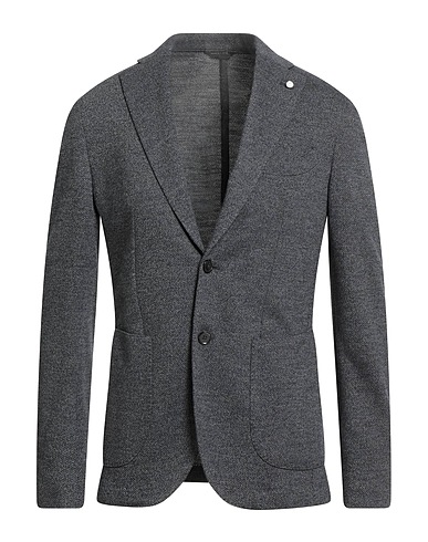 LUIGI BIANCHI Mantova 자켓 블랙 52% 버진 울, 48% 코튼