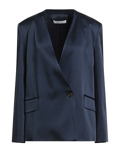 LIVIANA CONTI Blazer Navy blue 71% Acetate, 29% Viscose