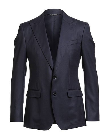 DOLCE&GABBANA Blazer Midnight blue 100% Virgin Wool