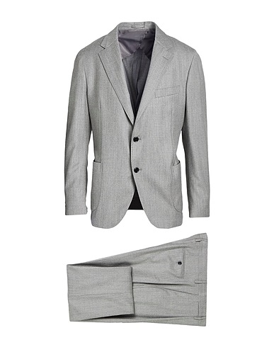 LARDINI Suits Light grey 89% Wool, 10% Cashmere, 1% Elastane
