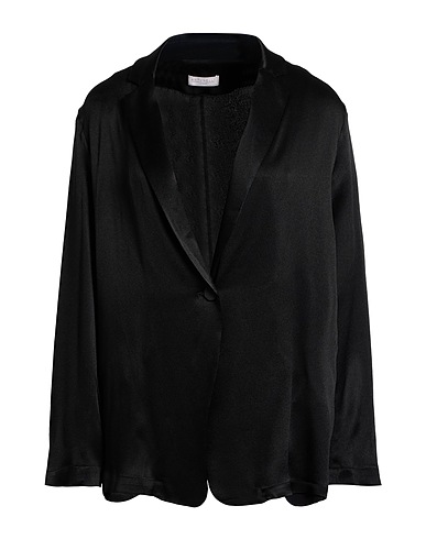 ANTONELLI Blazer Black 55% Acetate, 45% Silk