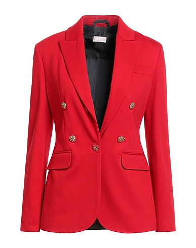 LIU •JO Blazer Red 65% Viscose, 30% Polyamide, 5% Elastane