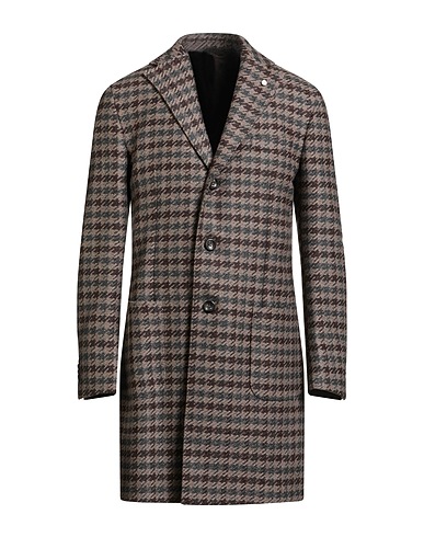 LUIGI BIANCHI Mantova Coat Khaki 95% Virgin Wool, 5% Cashmere