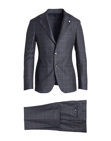 LUIGI BIANCHI Mantova Suits Lead 100% Wool