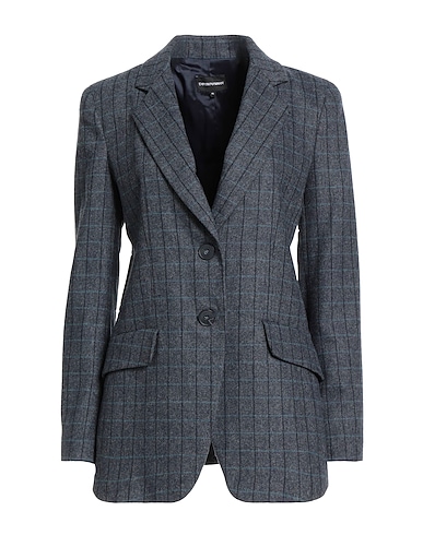 EMPORIO ARMANI Blazer Navy 59% Wool, 30% Polyester, 9% Polyamide, 1% Acrylic, 1% Elastane