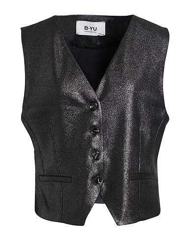 B.YU Waistcoat Black 100% Polyester