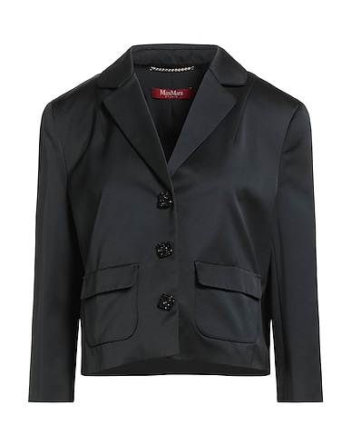 MAX MARA STUDIO Blazer Black 56% Polyester, 44% Cotton
