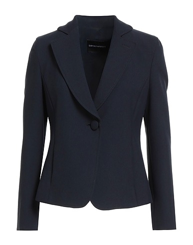 EMPORIO ARMANI Blazer Midnight blue 68% Polyester, 28% Viscose, 4% Elastane