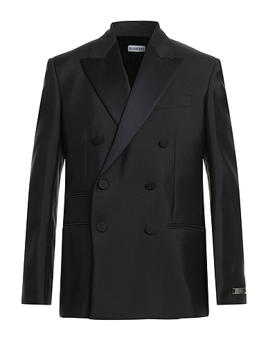 BURBERRY Blazer Black 60% Virgin Wool, 40% Silk