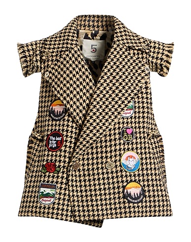 5 PROGRESS Blazer Beige 80% Polyester, 10% Wool, 10% Viscose