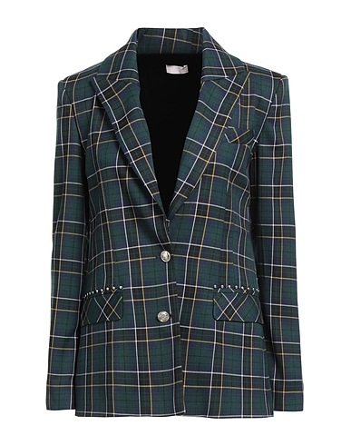 LIU •JO Blazer Dark green 64% Polyester, 34% Viscose, 2% Elastane