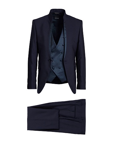 CARLO PIGNATELLI Suits Midnight blue 40% Polyester, 36% Virgin Wool, 23% Viscose, 1% Elastane