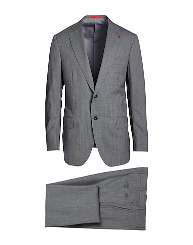 ISAIA Suits Grey 100% Wool