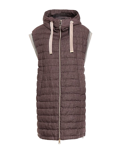 HERNO Vest Plum 100% Linen, Polyester, Polyamide, Viscose, Elastane