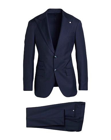 LUIGI BIANCHI Mantova Suits Midnight blue 100% Virgin Wool