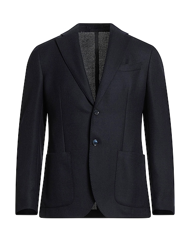 BRANDO Blazer Blu notte 100% Lana Vergine