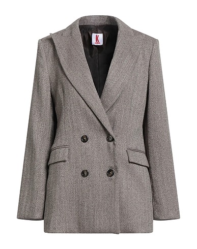 KONTATTO Blazer Taupe 73% Polyester, 25% Viscose, 2% Elastane