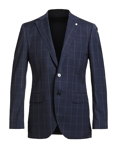 LUIGI BIANCHI Mantova Blazer Midnight blue 100% Wool