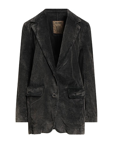 UMA WANG Blazer Charcoal 79% Cotton, 19% Modal, 2% Elastane