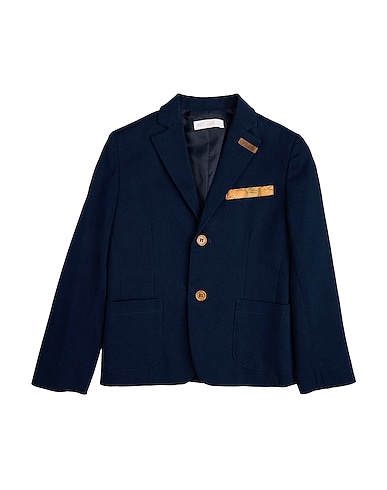 ALVIERO MARTINI 1a CLASSE Blazer JUNIOR Midnight blue 97% Cotton, 3% Elastane