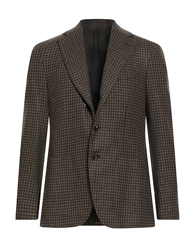 CARUSO Blazer Military green 90% Wool, 10% Cashmere
