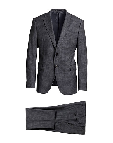 EMPORIO ARMANI Suits Charcoal 98% Virgin Wool, 2% Elastane