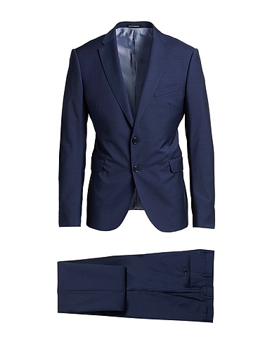 EMPORIO ARMANI Suits Midnight blue 100% Virgin Wool