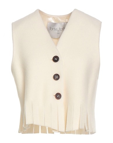 FORTE_FORTE Gilet White 80% Wool, 20% Polyamide