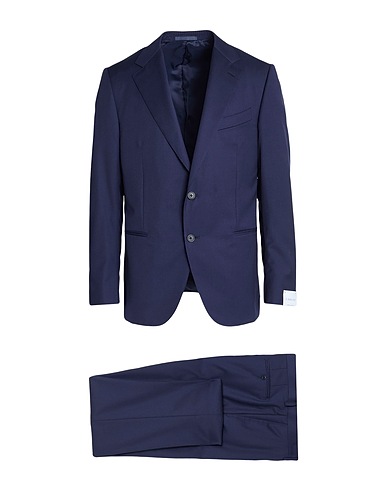 CARUSO Suits Navy blue 100% Wool