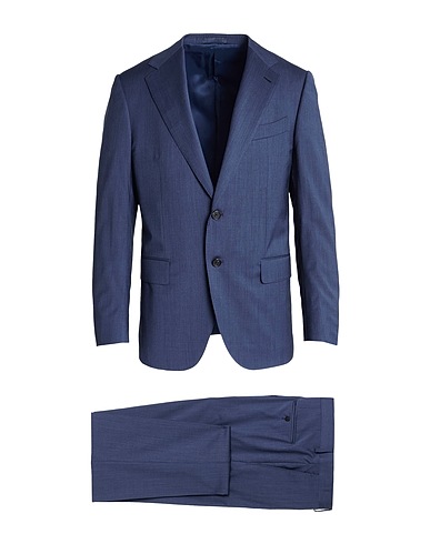CARUSO Suits Navy 99% Wool, 1% Elastane