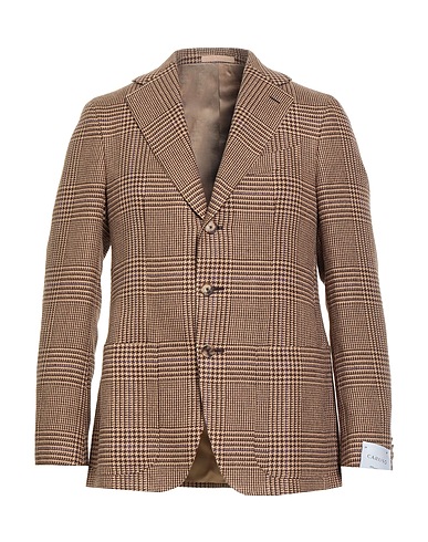 CARUSO Blazer Sand 55% Linen, 28% Silk, 17% Cotton