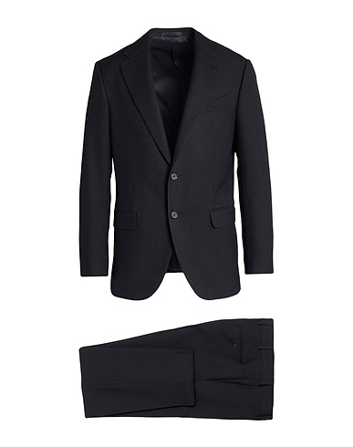 CARUSO Suits Black 100% Wool