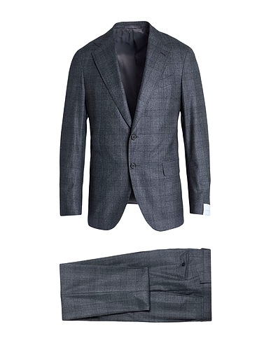 CARUSO Suits Charcoal 100% Wool