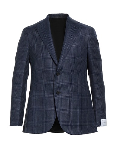CARUSO Blazer Midnight blue 58% Linen, 42% Wool