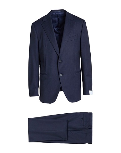 CARUSO Suits Midnight blue 97% Wool, 3% Elastane