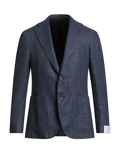 CARUSO Blazer Slate blue 60% Linen, 40% Wool