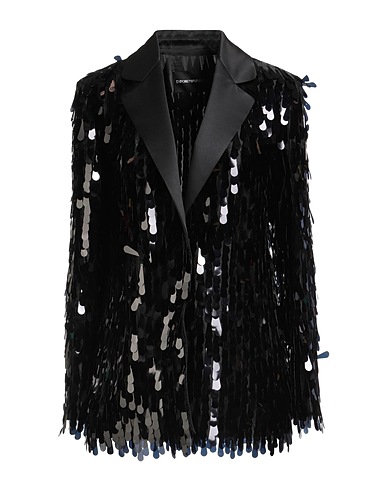 EMPORIO ARMANI Blazer Black 100% Polyamide, Polyester