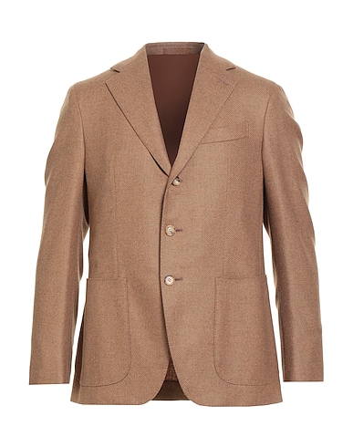 CARUSO Blazer Camel 95% Wool, 5% Cashmere