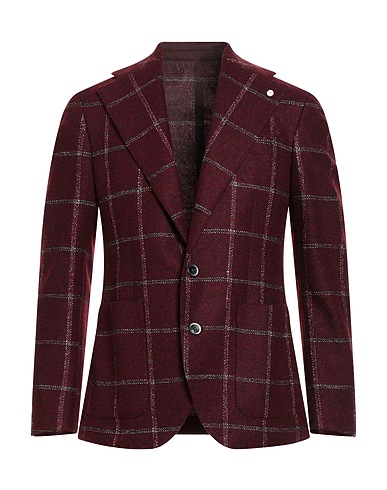 LUIGI BIANCHI Mantova Blazers Bordeaux 80% Wolle, 20% Polyamid