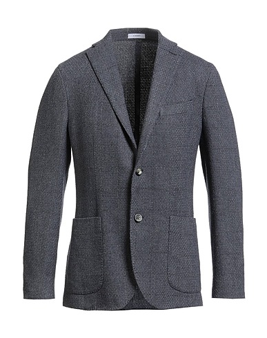 BOGLIOLI Blazer Navy blue 54% Cashmere, 24% Cotton, 16% Polyester, 4% Wool, 2% Linen
