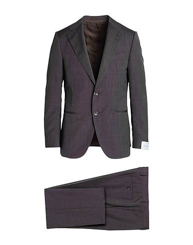 CARUSO Suits Charcoal 50% Wool, 35% Mohair wool, 15% Silk