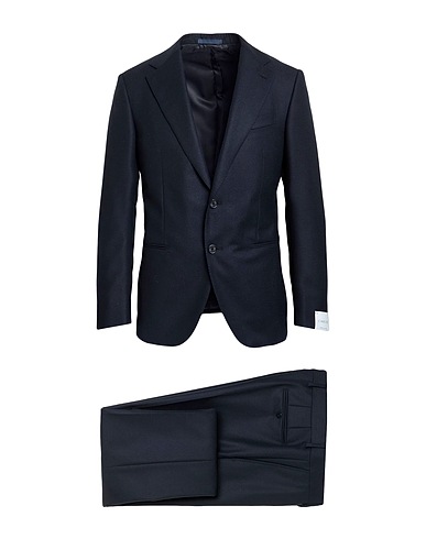 CARUSO Suits Midnight blue 95% Wool, 5% Silk