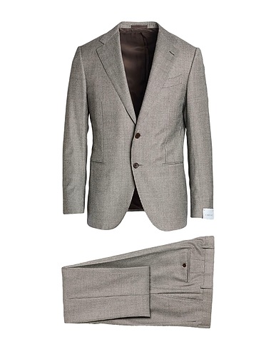CARUSO Suits Black 100% Wool