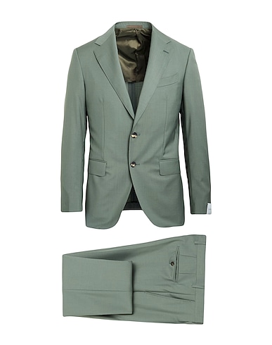 CARUSO Suits Sage green 84% Wool, 16% Mohair wool