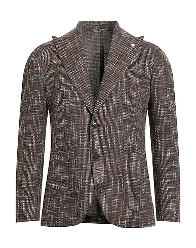 L.B.M. 1911 Blazer Dark brown 39% Cotton, 37% Wool, 15% Polyester, 9% Polyamide