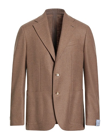CARUSO Blazer Camel 95% Wool, 5% Cashmere