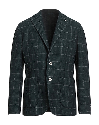 BRANDO Blazer Dark green 62% Cotton, 26% Wool, 12% Polyamide